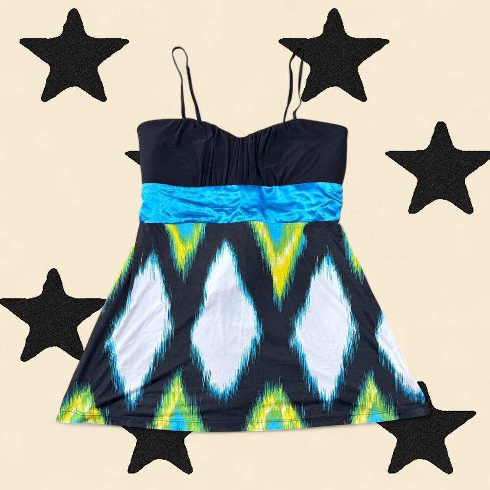 ★ Abstract Print Babydoll Flowy Top ★